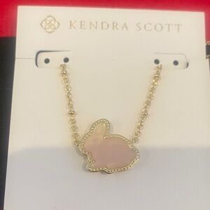 Easter 🐣 is here Kendra Scott Gold Pink Bunny Pendant Necklace